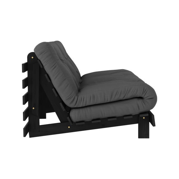 Canapea gri închis extensibilă 160 cm Roots Black Night – Karup Design-image-4