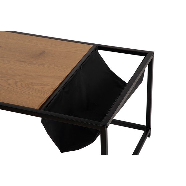 Măsuță de cafea neagră/în culoare naturală cu aspect de lemn de stejar 60x99 cm Bayen – Bonami Essentials-image-4