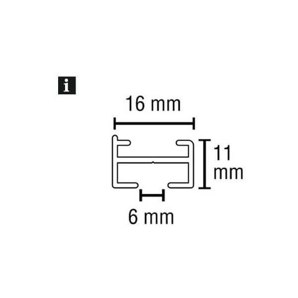 Șină de perdea  din metal 160 cm Lucy - Gardinia-image-4