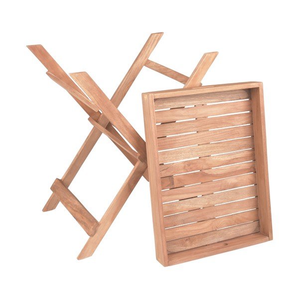 Masă auxiliară de grădină din lemn de tec 29x39 cm Bacan – Garden Pleasure-image-2