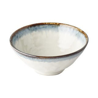 Bol din ceramică pentru udon / tăiței japonezi MIJ Aurora, ø 20 cm, alb