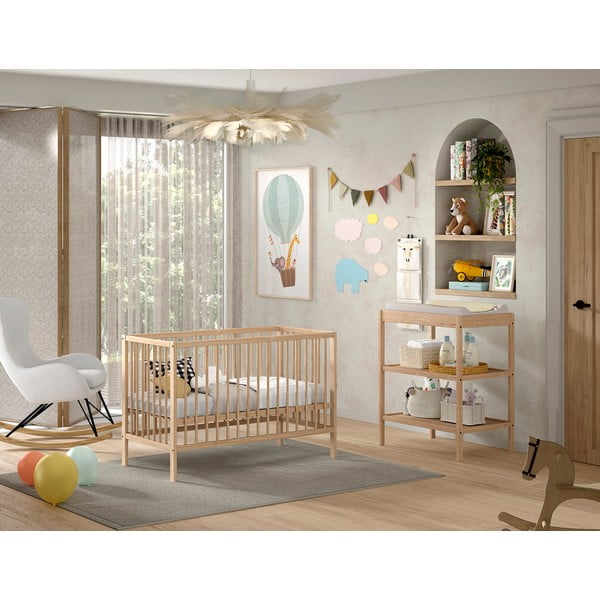 Set de mobilă pentru copii 2 buc. din lemn de fag Dino – Vipack-image-1