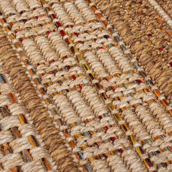 Covor tip traversă de exterior în culoare naturală 80x230 cm Farah Stripe – Flair Rugs-image-3