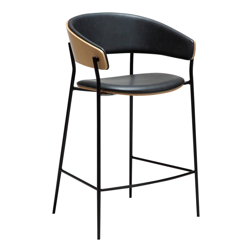 Scaun de bar negru (înălțime șezut 63,5 cm) Crib – DAN-FORM Denmark