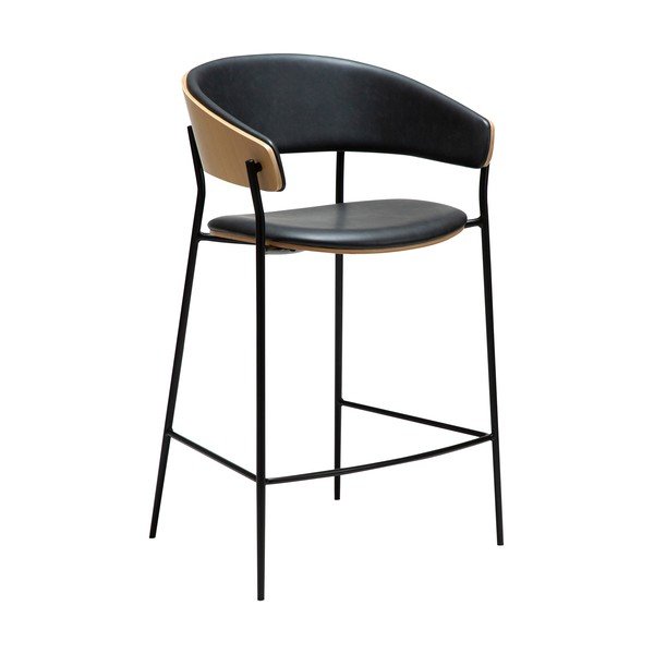 Scaun de bar negru (înălțime șezut 63,5 cm) Crib – DAN-FORM Denmark