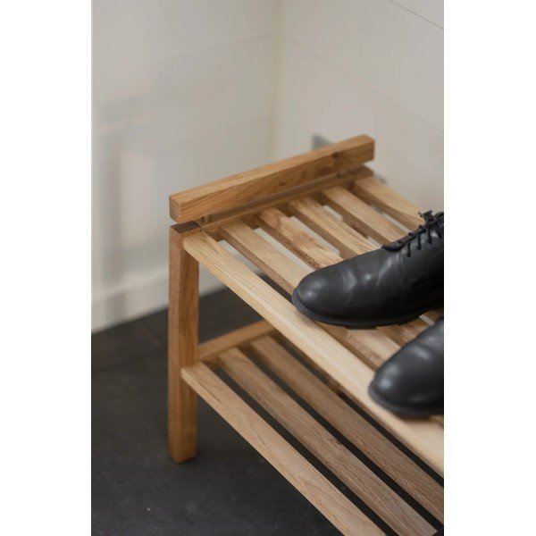 Pantofar în culoare naturală din lemn de stejar Confetti – Rowico-image-4