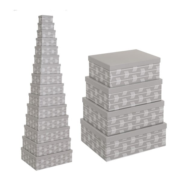 Cutii de depozitare 15 buc. din carton cu capac Route – Casa Selección-image-2