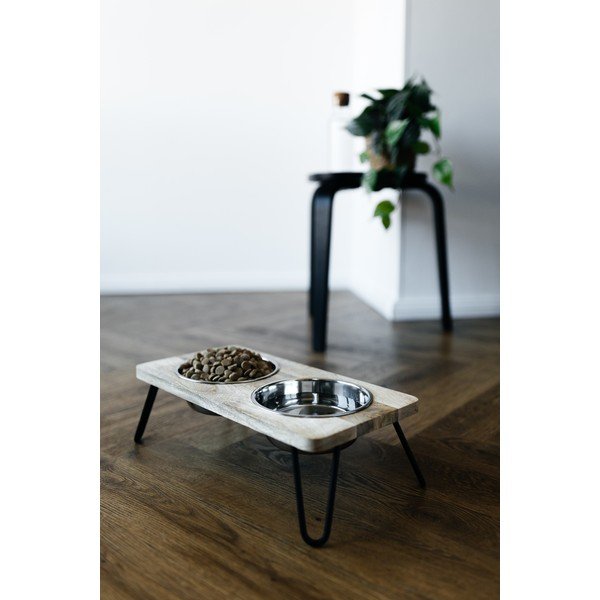 Set boluri cu suport pentru câini din lemn Dog Fantasy – Plaček Pet Products-image-2