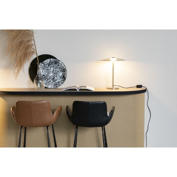 Veioză gri/aurie LED cu intensitate reglabilă cu abajur din sticlă (înălțime 42 cm) Float – Zuiver-image-1