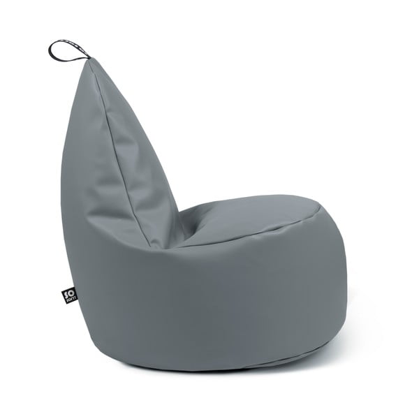 Fotoliu bean bag gri cu tapițerie din imitație de piele Lull XL – So Soft?-image-2