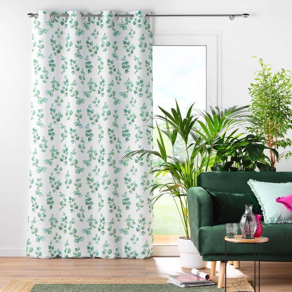 Draperie albă/verde 140x280 cm Leandre – douceur d'intérieur-image-2