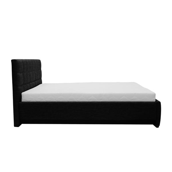 Pat dublu Mazzini Beds Dream, 140 x 200 cm, negru-image-3