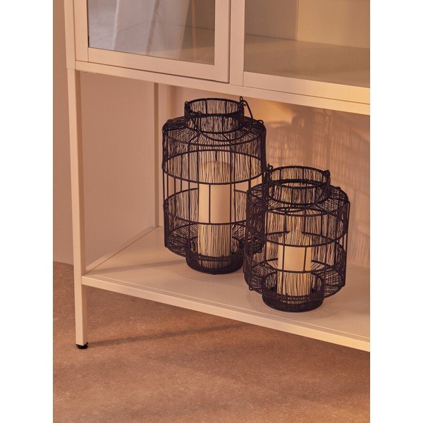 Vitrină albă din oțel 75x150x35 cm Acier – Premier Housewares-image-3