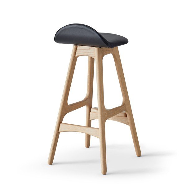 Scaun de bar  rotativ din piele  79 cm Buck – Hammel Furniture-image-2