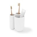 Suport pentru periuța de dinți alb din plastic Touch – Umbra