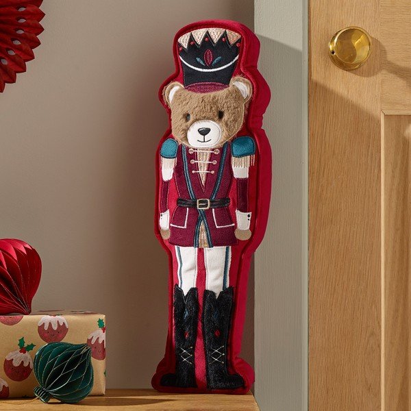 Pernă decorativă 20x30 cm  cu model de Crăciun Christmas Nutcracker Bear – Catherine Lansfield-image-1