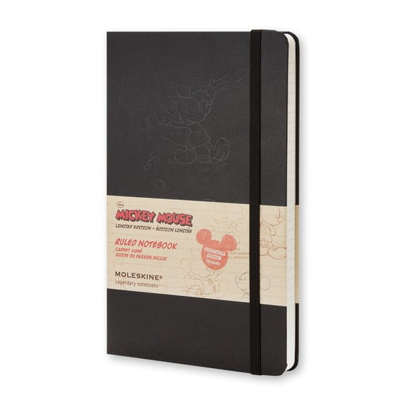 Blocnotes, format mare, Moleskine Mickey Mouse, liniat