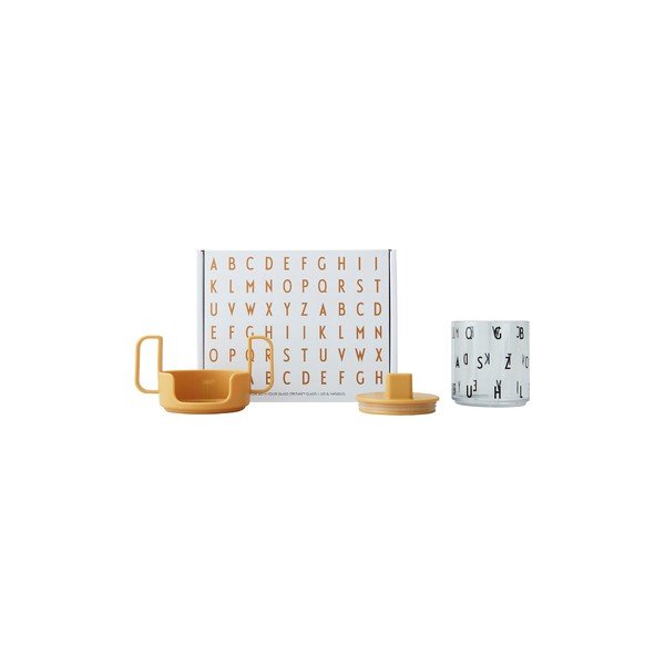 Cană pentru copii Design Letters Grow With Your Cup, galben muștar-image-2