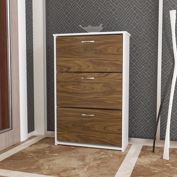 Pantofar cu 3 compartimente Triplex, maro-image-4