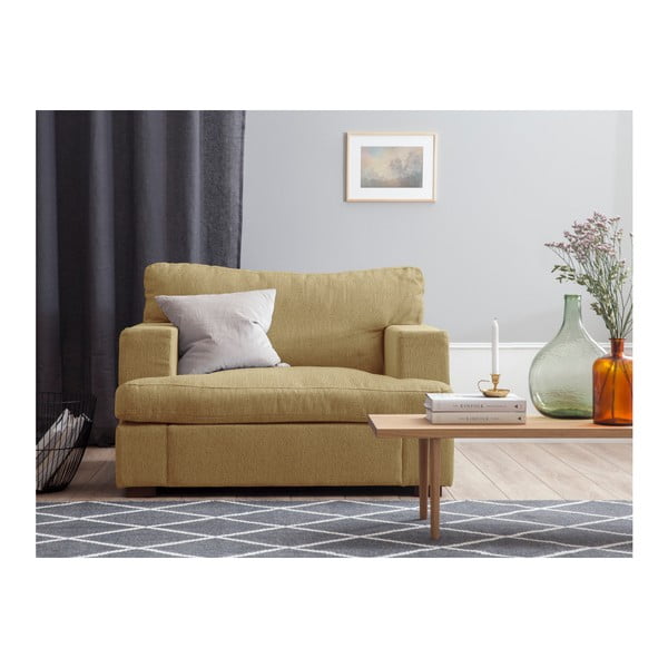 Fotoliu Windsor & Co Sofas Charles, galben muștar-image-2