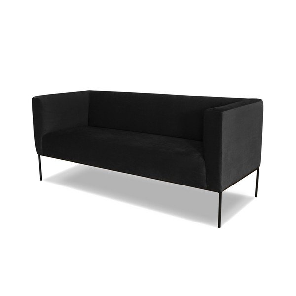 Canapea cu 2 locuri Windsor & Co. Sofas Neptune, negru-image-2