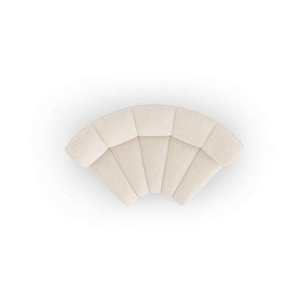 Modul pentru canapea modulară crem cu tapițerie din chenille (cu colț variabil) Lupine – Micadoni -image-2