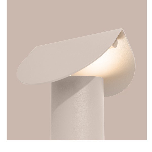 Veioză bej LED din aluminiu (înălțime 15 cm) BISCUIT – Thoro-image-3