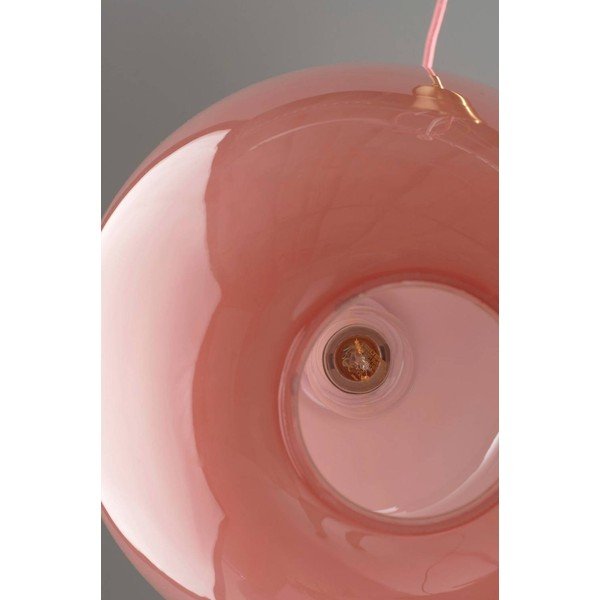 Lustră roz/alămie cu intensitate reglabilă din sticlă ø 35 cm Artut – Jotex-image-3
