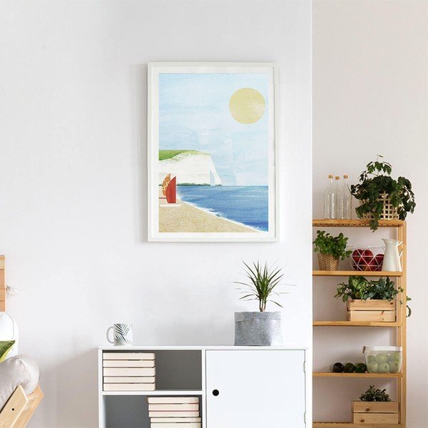 Poster 30x40 cm Etretat Cliffs - Travelposter-image-3