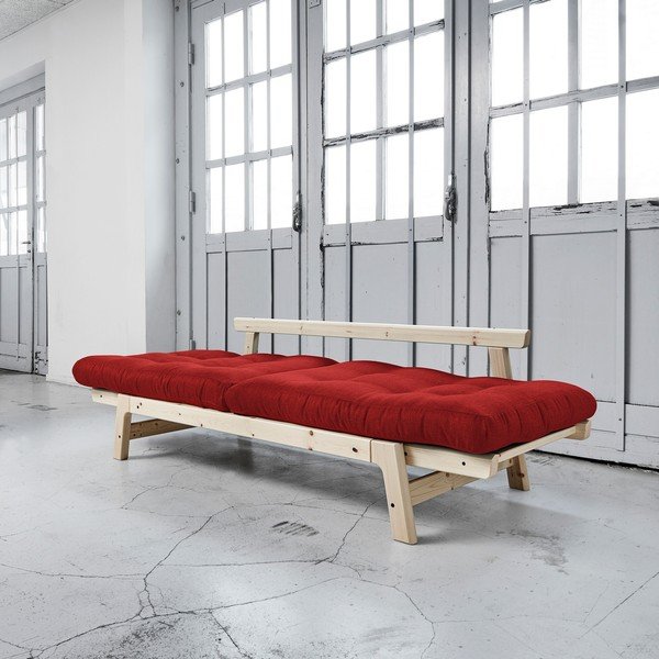 Canapea extensibilă Karup Step Natural/Passion Red-image-3