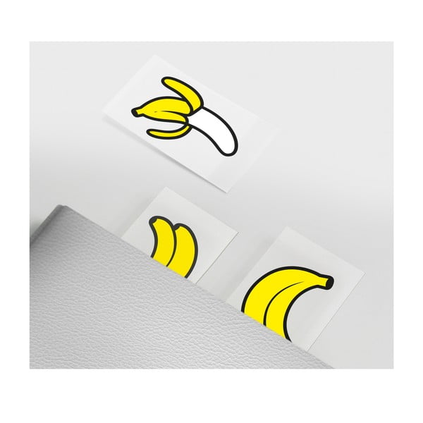 Set 100 semne de carte adezive Just Mustard Banana