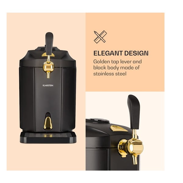 Dozator cu robinet Klarstein Skal, negru-image-2