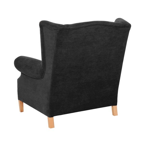 Fotoliu Max Winzer Harvey Velor, negru-image-2
