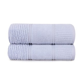 Set 2 prosoape din bumbac Foutastic Daniela, 50 x 90 cm, albastru deschis