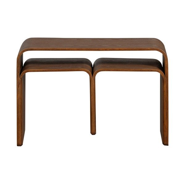 Măsuță auxiliară cu aspect de lemn de nuc 32x40 cm Frey – WOOOD-image-3