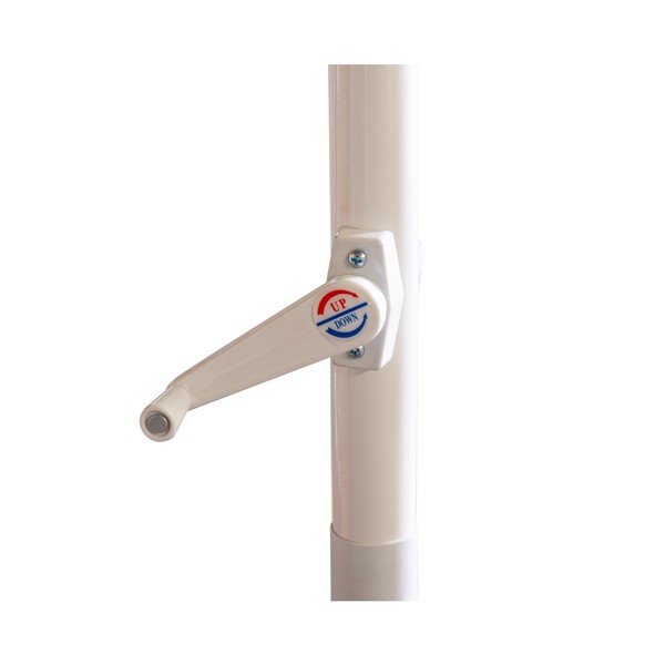 Umbrelă de soare albă ø 300 cm Alba – LDK Garden-image-2