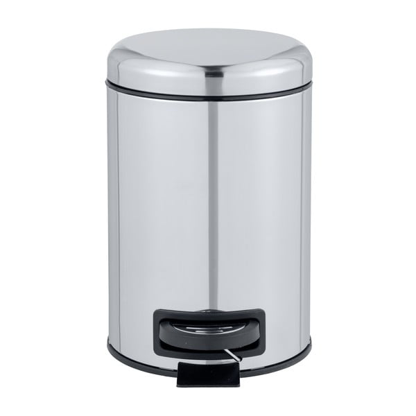 Coș de gunoi cu pedală Wenko Leman Shiny, 3 l, argintiu-image-2