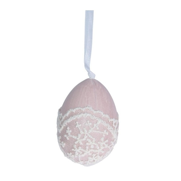 Decorațiune suspendată Ewax Egg Lace, roz