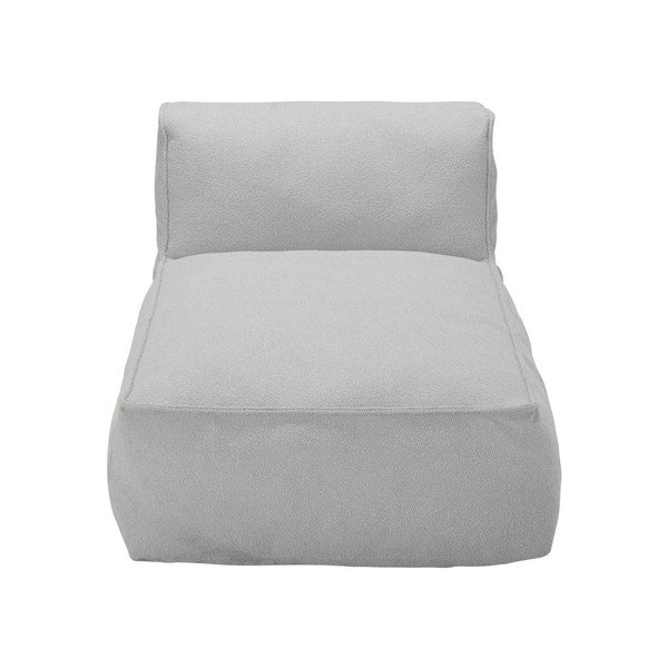 Modul de canapea de grădină (cu șezlong) gri deschis cu tapițerie din țesătură bouclé Grow – Blomus