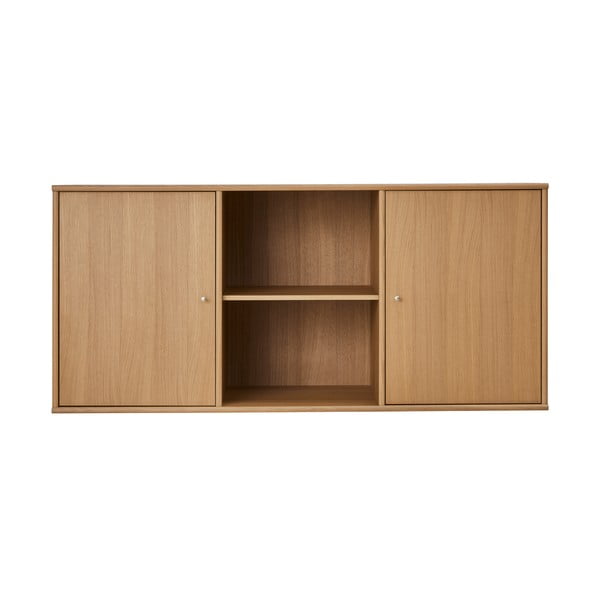 Comodă în culoare naturală joasă cu aspect de lemn de stejar suspendată 133x61 cm Mistral – Hammel Furniture