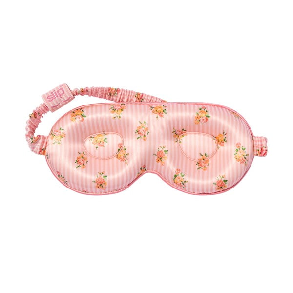 Mască de dormit portocalie-roz din mătase Contour Petal – slip