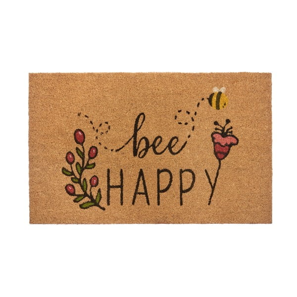 Covoraș de intrare din fibre de cocos 75x45 cm Bee Happy - Hanse Home