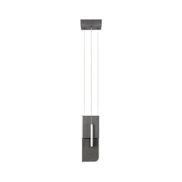 Lustră gri deschis LED cu intensitate reglabilă din metal Totem – Nova Luce