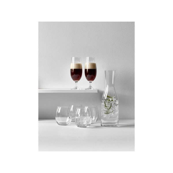 Set 4 pahare de apă din sticlă cristalină Bitz Fluidum, 530 ml-image-1