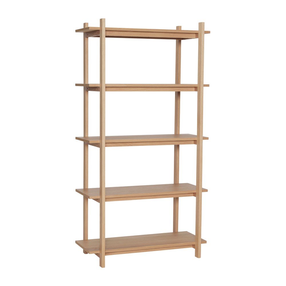 Etajeră în culoare naturală cu aspect de lemn de stejar 80x150x39 cm Epoch – Hübsch