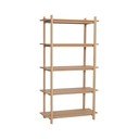 Etajeră în culoare naturală cu aspect de lemn de stejar 80x150x39 cm Epoch – Hübsch