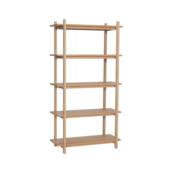 Etajeră în culoare naturală cu aspect de lemn de stejar 80x150x39 cm Epoch – Hübsch