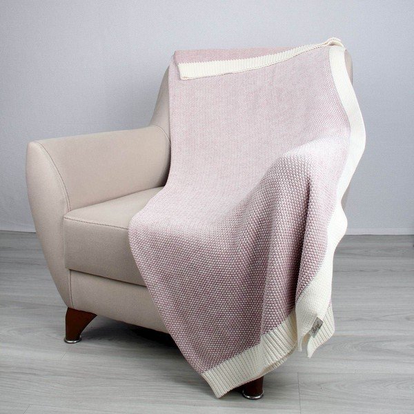 Cuvertură din bumbac Homemania Decor Clen, 130 x 170 cm, roz-image-1