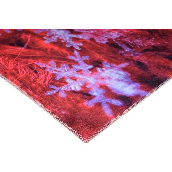 Covor Vitaus Christmas Period Red Icy Snowflake, 50 x 80 cm-image-2