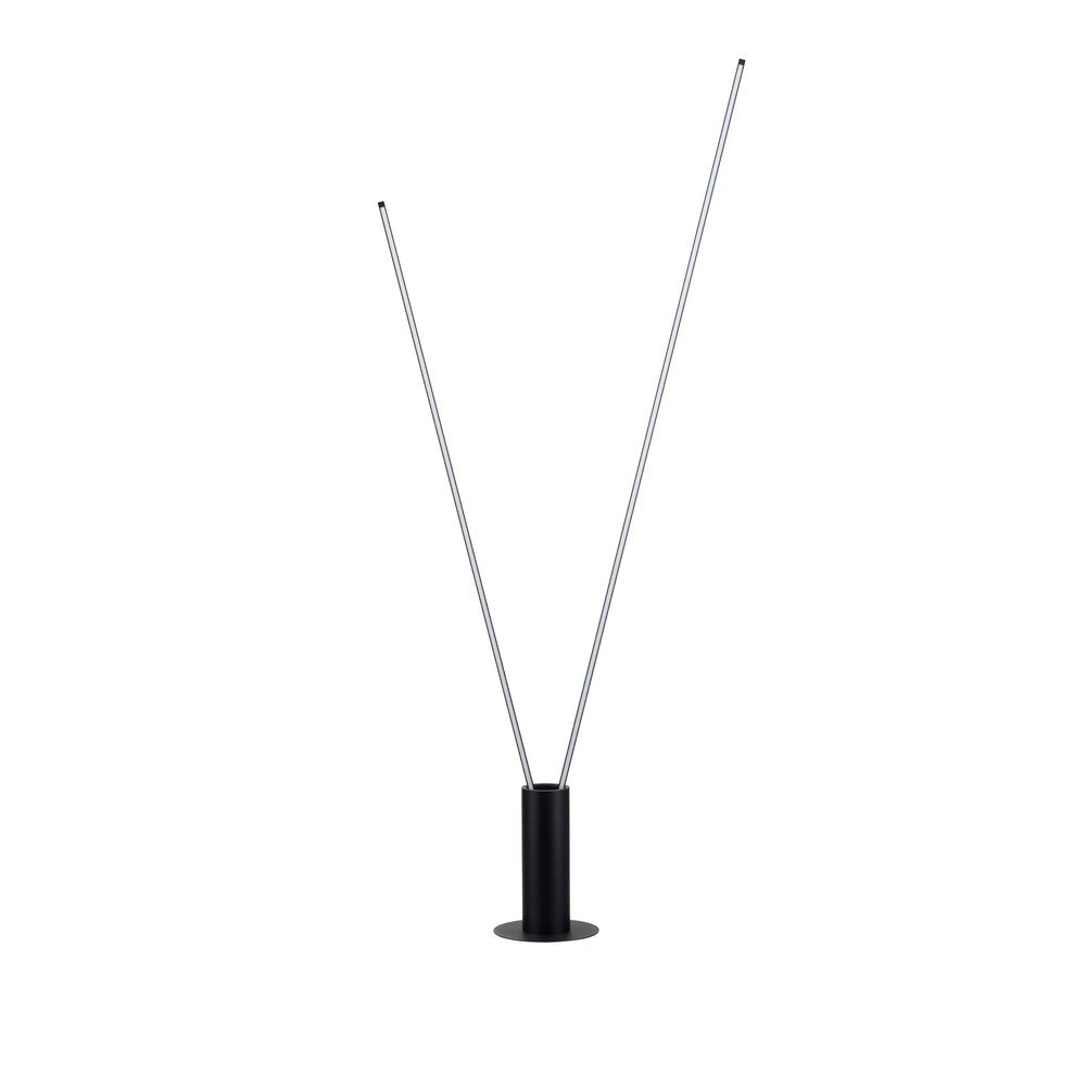 Lampadar negru mat LED cu structură flexibilă din metal (înălțime 181 cm) Kimolia – Nova Luce